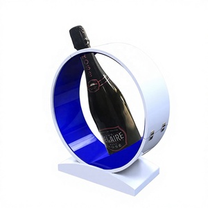 Exhibidores de vino de forma redonda, exhibidores de botellas de acrílico, estante de exhibición. - Product Image 1