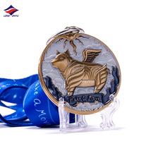 Longzhiyu marathon sport médailles fabricant personnalisé couleur enfants mignon anime médailles en gros émail fun run champion médailles