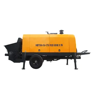 Thủy lực DIESEL Powered mini xách tay di động Trailer TRỘN BÊ TÔNG bơm CEM