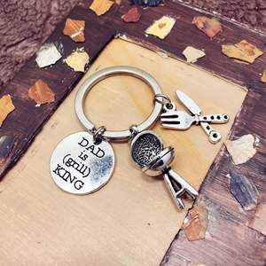 LLavero de metal de papá es (grill), soporte para llaves, para el Día del Padre, regalos para el coche - Product Image 5