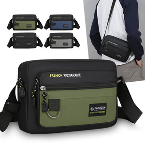 Sac messager Xiuxianxile pour hommes, sac à bandoulière en Nylon imperméable de grande capacité, pour les voyages d'affaires, usage décontracté - Product Image 1