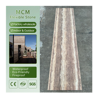 Pierre souple en travertin, pierre flexible MCM pour la décoration murale, revêtement mural, carrelage souple, le premier choix pour les matériaux décoratifs haut de gamme