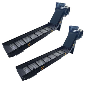 Hoog rendement 380V/220V kettingplaat-chiptransportband met een capaciteit van 3m/min voor CNC-machinegereedschap metaalschroot verwijderingssysteem - Product Image 1