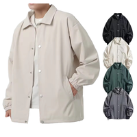 Blazer d'hiver décontracté pour hommes Manteau bouffant Fermeture à glissière Logo personnalisé Agrémenté Polyester rempli Coupe-vent Écologique XL