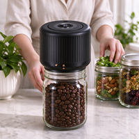 Scelleuse sous vide électrique pour bocaux Mason 2027, commande à un bouton, pression négative 65KPA, faible bruit, pour la conservation des aliments domestiques