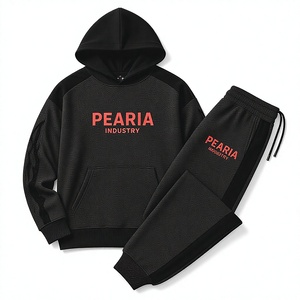 Ensemble de survêtement en coton pour homme, sweat-shirt et pantalon de jogging, coupe-vent, respirant, léger, vêtements de sport décontractés - Product Image 4