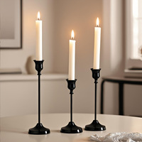 Bougeoir de luxe en acrylique et verre cristal, doré, pour bougies pilier, coniques et bougies chauffe-plat, décoratif pour mariage et maison