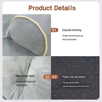 Lit pour chien en polaire doux, grand canapé pour chien, coussin chaud, tapis antidérapant, lit pour animaux de compagnie, Lit Pour Chien Grand Hundebett