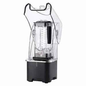 Commercial Blender Quiet Low Noise Smoothie Blender and Mixer with sound cover