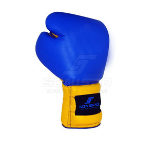 Gants de boxe en cuir robustes et durables, à lacets, anti-humidité, couleurs/logo personnalisables, service OEM, vente en gros directe usine - Product Image 3