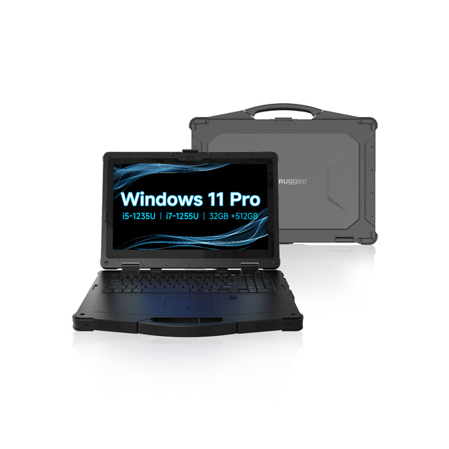ODM/OEM Brand New 15.6 Inch Portable Industrial Laptop 4G/5G Intel I5/i7 Processor Win 11 Fingerprint Rugged Notebook Computer