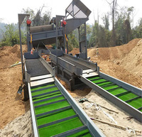 Ascend Gold machine d'extraction d'or 100-200 tph alluvial or placer équipement d'usine de lavage d'or avec un taux de récupération élevé 98% en Afrique
