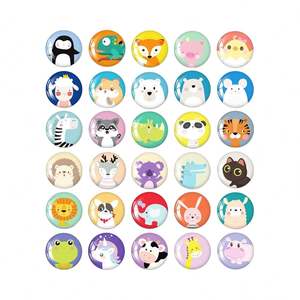 MORCART แม่เหล็กติดตู้เย็นรูปสัตว์น่ารัก ดีไซน์ทันสมัย จำนวน 30 ชิ้น ทำจากเรซิ่น สำหรับตกแต่งไวท์บอร์ดและใช้ในบ้าน - Product Image 2