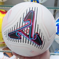 Ballon de football professionnel populaire en promotion, taille 4/5, laminé, en cuir PU thermocollé, avec logo personnalisé