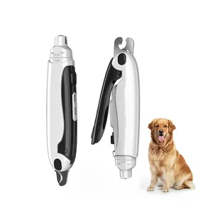 2022 nuovo Design 2 in 1 USB ricaricabile Pet Dog forbici Trimmer per unghie per animali domestici