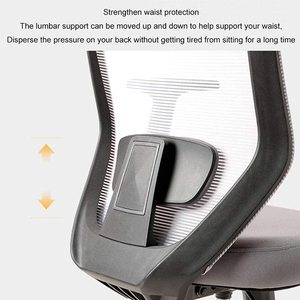 Chaise de bureau pivotante ergonomique moderne et unique en maille, réglable, rembourrée, pour le gaming et le travail - Product Image 5