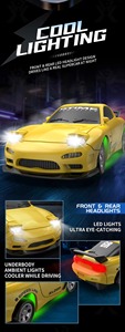 YT 1/64 8,3 <span class=keywords><strong>cm</strong></span> Serie <span class=keywords><strong>Auto</strong></span> RX7 RC con Design Accattivante, Esperienza Creativa, Funzione di Illuminazione Simulata, Mini <span class=keywords><strong>Auto</strong></span> da Drift con Telecomando - Product Image 5
