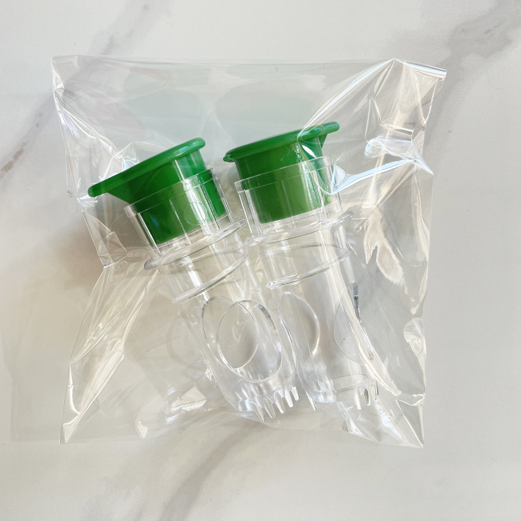 2 pièces vert/opp