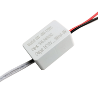 Boîtier plastique, pilote led 12V 6W 0,5 a, 500ma, transformateur d'alimentation, pilote 12V