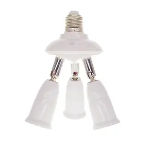 HoneyFly E27 TO E27 LICHTVERKLEIDUNG LICHTVERKLEIDUNG Adapter Halter 1 in 4 verstellbare Steckdose für LED-Lichter Zuhause Anbau-Lichter