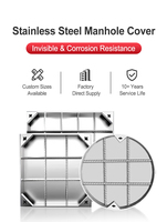 Couvercle de manhole croisé moderne haute résistance 800x800 pour zone industrielle routière