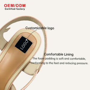 ओम निर्माताओं महिलाओं के फीता-अप कैटवॉक वाटरप्रूफ पु प्लेटफॉर्म अल्ट्रा हाई एड़ी सेक्सी ओपन पैर - Product Image 4