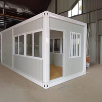 Magasin conteneur moderne de 20 pieds et 40 pieds en kit, avec 3 chambres, en acier robuste, conception pliable et portable pour application en centre commercial