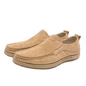 Zapatos de Hombre de Primera Capa de Piel Vacuna, Casuales, Resistentes a la Abrasión, Estilo Británico, Antideslizantes, Novedad de Primavera para Oficina - Product Image 4