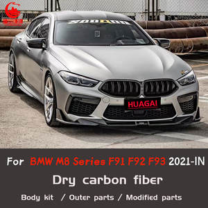 Kit <span class=keywords><strong>de</strong></span> Fibra <span class=keywords><strong>de</strong></span> Carbono para BMW M8/F91 F92 F93, Acabado Pulido, Fácil Instalación, Alerón Delantero, Faldones Laterales, Alerón Trasero, Espejo Retrovisor - Product Image 2