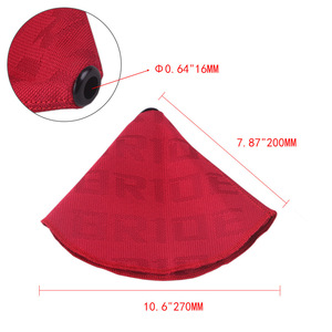 Palanca de Cambios de Fibra de Carbono CRASTP con Cubierta Roja Antipolvo para Palancas de Cambio Manuales de Automóviles - Product Image 2