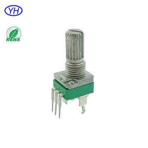 โพเทนชิโอมิเตอร์แบบหมุนคุณภาพสูง YUWAH RV097 RK097 ขนาด 9 มม. 10ka 10KB B10K B20K 10k 50K 100K แบบเจาะรู 10KB - Product Image 3