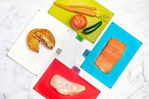 Cutting Board Set of 4 with Storage Stand Thicker Chopping Board Set with Color Coded Food Icon for Kitchen Different Food Type - Product Image 6