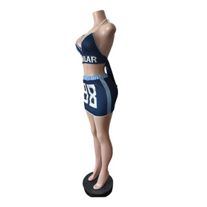 Set di pantaloncini da <span class=keywords><strong>donna</strong></span> 2025 con stampa camicia corta + gonna 2 pezzi Set da ragazza Y2K <span class=keywords><strong>Sexy</strong></span> abbinati a due pezzi <span class=keywords><strong>per</strong></span> <span class=keywords><strong>abbigliamento</strong></span> estivo da <span class=keywords><strong>donna</strong></span> - Product Image 3
