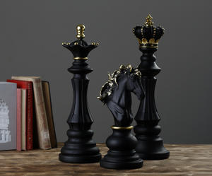 Décoration créative pour la maison, décoration reine, roi, cheval, ornement d'échecs, cadeau, jeu de pierres de luxe, <span class=keywords><strong>2023</strong></span> - Product Image 6