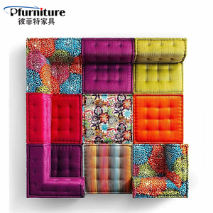 Sofá Seccional de Tela Rochburg Mahjong Moderno y Lujoso, Muebles Creativos Contemporáneos para Sala de Estar, Combinación de Cama, Estilo Celebridad - Product Image 4