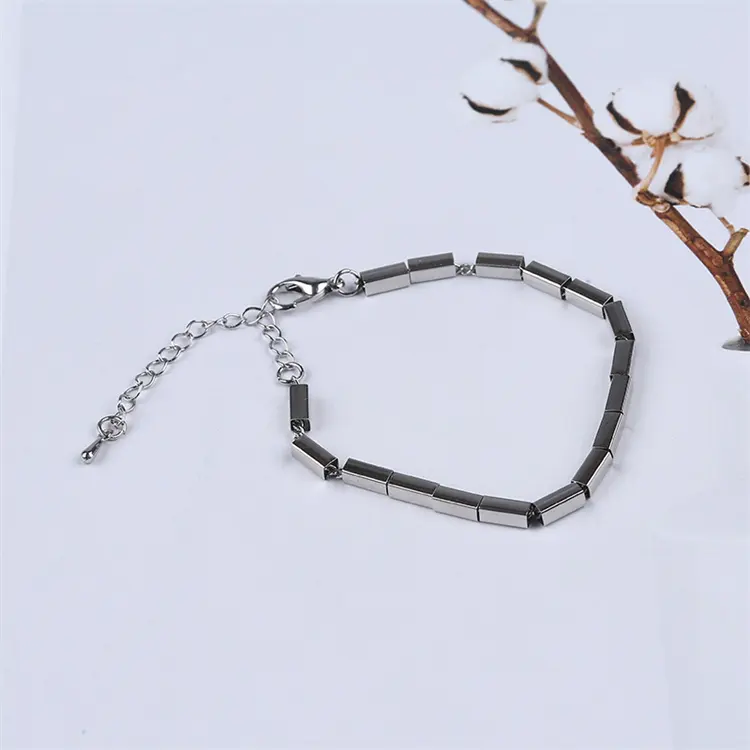 Zhuji Adjustable Luxury Fashion Simple Square Luxury Stainless Steel Bracelet For Women