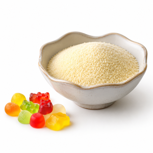 Poudre de <span class=keywords><strong>gélatine</strong></span> <span class=keywords><strong>bovine</strong></span> naturelle de qualité supérieure, cristalline, stabilisant pour la transformation alimentaire - Product Image 1