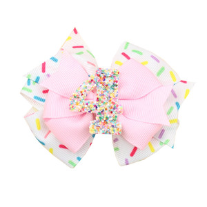 Bébé joyeux anniversaire bandeau pour bébé personnalisé 1/2/3/4/5/6/7/8/9 ans filles boutique anniversaire bandeau enfants cheveux accessoires - Product Image 5