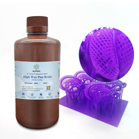 Resin Cair Sintetis 405nm 10K yang Dapat Dicuci dengan Air, Rendah Bau, untuk Printer 3D LCD DLP SLA, 1kg/botol, Kemurnian 100%, Bersertifikat CE ROHS FCC