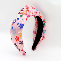 DREAM FASHION Bandeau de luxe fait main en brocart floral avec nœud – Design élégant, durable et léger, attache pour cheveux