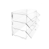 Acryl Bäckerei Schrank, montiert Klare Acryl Bäckerei Vitrine Kuchen Vitrine große Kristall Acryl Vitrinen