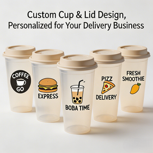 Gobelets en PLA respectueux <span class=keywords><strong>de</strong></span> l'environnement avec couvercles hermétiques, vaisselle compostable anti-fuite pour les services <span class=keywords><strong>de</strong></span> livraison très occupés - Product Image 2