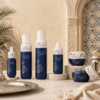 Flacon de lotion en verre mat à motif floral élégant, pot de crème pour le visage, contenants pour produits de soin de la peau 120ml 100ml 40ml 30ml 50g 30g