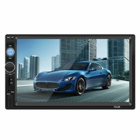 Radio Estéreo para Auto de 2 Din con Pantalla Táctil Capacitiva, Reproductor de CD, MP5, FM, Bluetooth, Conexión USB y SD, Modelo 7010B, Precio al por Mayor