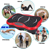 Profesional pequeño Fitness Blue Tooth vibración placa portátil ejercicio vibración plataforma máquina