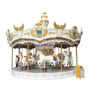 Venta caliente al aire libre Merry Go Round Electric Kids 16 asientos Carrusel Ride Horse