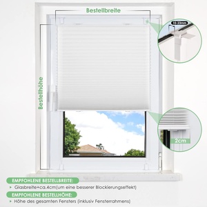 Persianas Venecianas Plegables con Rodillo, Sin Necesidad de Perforación, Pantalla de Privacidad, Protección Solar, Opacas, Blancas, 60x120cm - Product Image 6