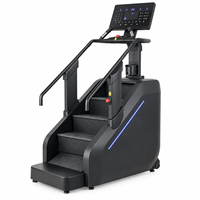 K-FIT GSK8 Simulateur d'escalade commercial avec grand écran tactile, application Bluetooth, chargement sans fil, 180 kg, pour salle de sport à domicile