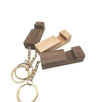 Support de téléphone portable en bois personnalisé YUESHEN, porte-clés en bois de hêtre et de noyer, support portable, pendentif, pièces usinées