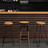 Comptoir de bar personnalisé pour bar à vin commercial, mobilier de comptoir de café